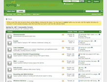 Tablet Screenshot of forum.springframework.net